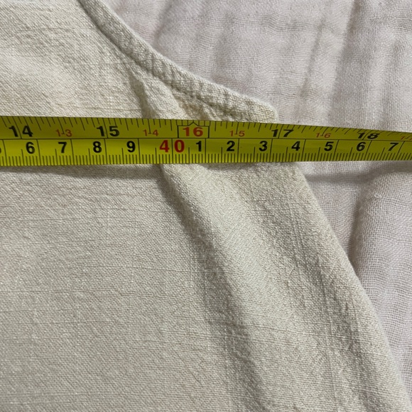 Papermoon Womens Dress Size Small Tan Sleeveless Linen Blend Minimalist Chic - Picture 8 of 9